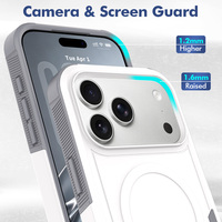 Coque de protection robuste anti-chute magnétique 2-en-1 avec anneau de maintien pour iPhone 18 17 16 15 Pro Max – Vente en gros