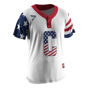 Design Embroidery Sublimation Outdoor <b>Baseball</b> Men Shirts 2 Button <b>Baseball</b> Jersey - Product Image 3
