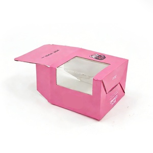 Caja de Cartón Rosa para Regalos de Cumpleaños, Caja de Regalo Personalizable de Alta Gama con Ventana de PVC, Ecológica - Product Image 3