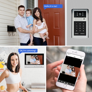 WIFI Video kapı zili interkom kapı telefonu sistemi 9 inç monitör RFID erişim kapı zili kamera akıllı ev <span class=keywords><strong>APP</strong></span> uzaktan kilidini villa - Product Image 3