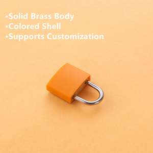 Cadenas en laiton fin de 20 mm, bonne qualité, étanche, antivol, cadenas recouvert de plastique coloré - Product Image 1