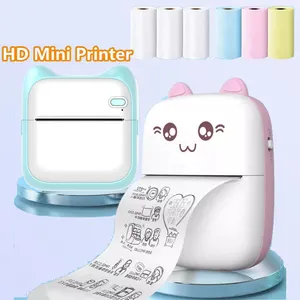 Mini imprimante thermique portable sans encre personnalisée Machine d'impression d'étiquettes auto-adhésives de poche sans fil pour les promotions