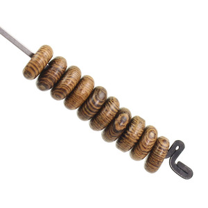 Chicken Wing Wood <b>Spacers</b> 3x8mm Round Beads For DIY Buddhist Prayer Beads Bracelet Accessories - Product Image 1