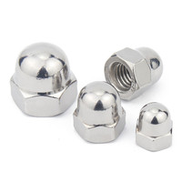 Divers connecteurs de meubles en acier inoxydable de qualité supérieure, écrous hexagonaux bombés