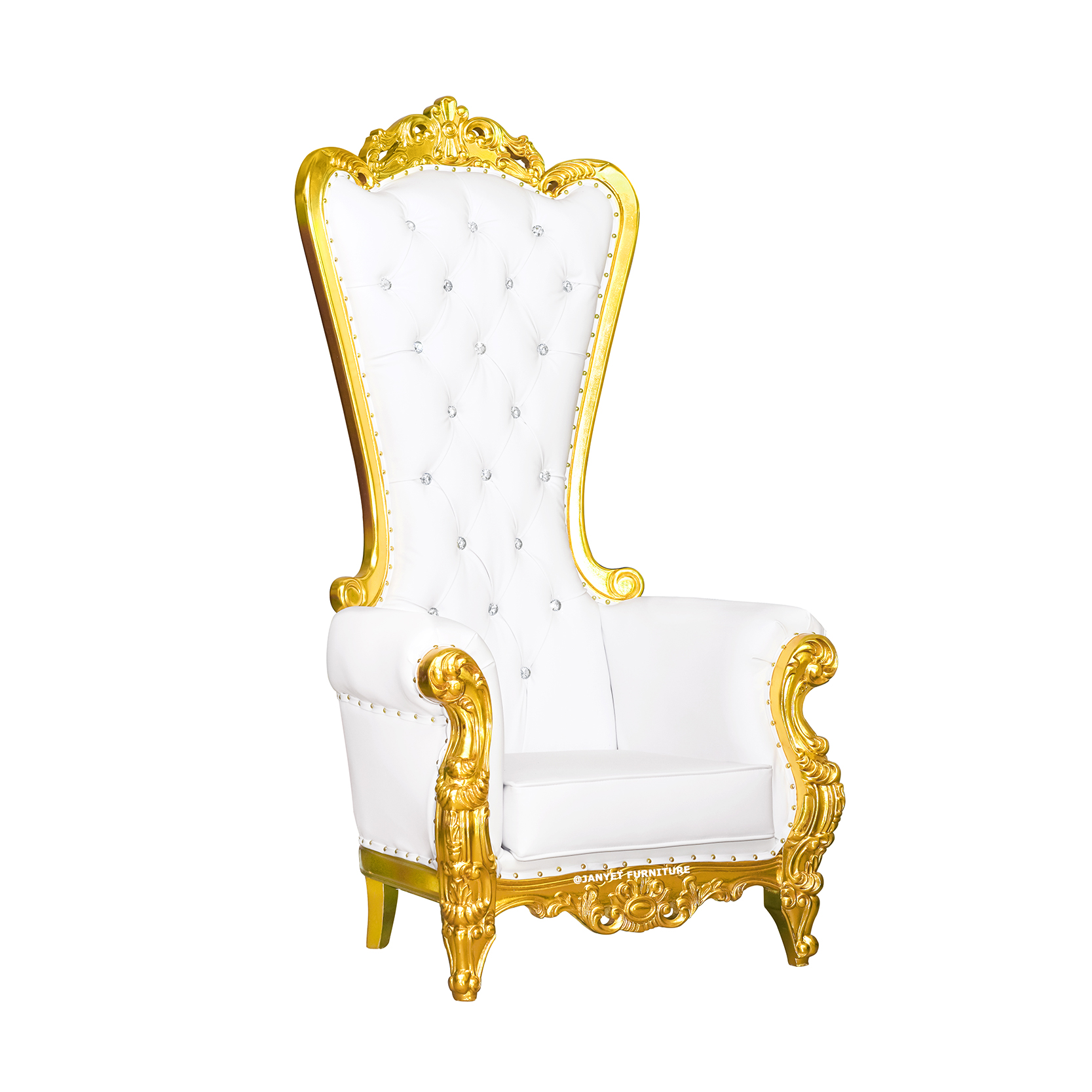 Cheap Wedding Gold Royal King Throne Chair For Queen Wholesale