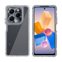 Protecteur d'écran en verre trempé 2.5D Combo Mobile Phone Case 3 en 1 TPU PC Clear fundas para celulares pour Spark 20 Pro Plus