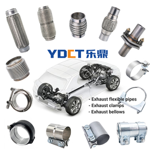 YDCT Heavy Duty <span class=keywords><strong>60mm</strong></span> Butt Joint Connecteur de <span class=keywords><strong>manchon</strong></span> d'<span class=keywords><strong>échappement</strong></span> de tuyau en acier au carbone pour voitures - Product Image 4
