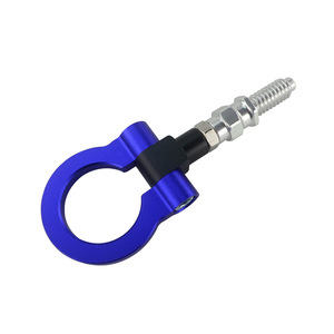 Crochet de remorquage en aluminium Benen rouge, 1 trou de fixation pour voitures européennes - Product Image 2