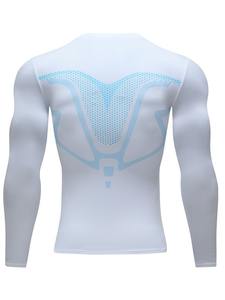 Camiseta Deportiva de Manga Larga con Cuello Redondo, Transpirable, de Compresión, de Secado Rápido, de Spandex/Poliéster para Hombre, para Gimnasio, Fitness y Entrenamiento, 2026 - Product Image 3