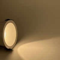 Panel de Luz LED Empotrado Moderno Antideslumbrante IP54, Foco LED Empotrado en el Techo de 3W-15W Regulable