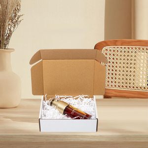 Thân thiện với môi Trắng sóng vận chuyển hộp bưu phẩm có thể tái chế Kraft các tông bưu chính bao bì carton tùy chỉnh Hộp quà tặng - Product Image 5