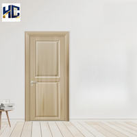 Système de porte en bois WPC moderne résistant à l'eau pour cuisine, chambre, bureau, salle de bain, marque HC, vente en gros d'usine pour le commerce extérieur 2025