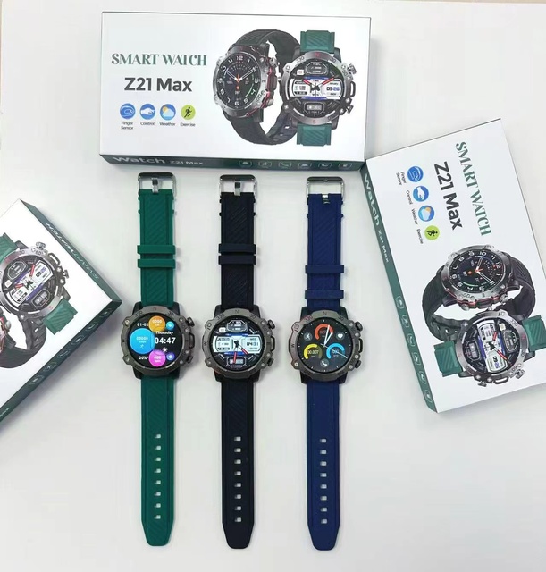 New Smart Watch Big Battery IP67 Sleep Tracker Silica Gel Waterproof Health Monitoring BT Call Sports Fitness Tracker Z21 Max