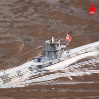 ARKMODEL Submarino a Control Remoto Tipo VIIC Alemán, Escala 1:48, Kit de Plástico para Modelismo, Versión con Radio Control y Estática