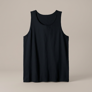Camiseta sin mangas deportiva transpirable personalizable para hombre, 100% algodón, tejido acanalado, para entrenamiento muscular, venta al por mayor - Product Image 3