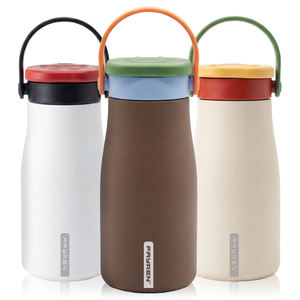 FAYREN 600ml Portable Insulated <b>Water</b> <b>Bottle</b> with Tea Strainer 2-in-1 Lid Vacuum Flask for Travel Camping - Product Image 5