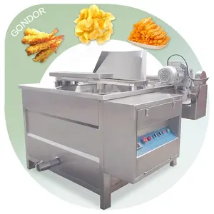 Freidora Pellet Industrie Batch Kolen Friteuse Volautomatische Ui Bananenbak Machine Voor Pinda 'S