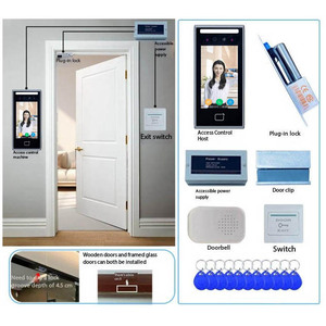 L-hình 5cm Nhận dạng khuôn mặt cửa máy với màn hình cảm ứng sinh trắc học kiểm soát truy cập sản phẩm - Product Image 5