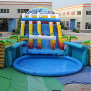 AOYU Toboggan aquatique gonflable en PVC Parcours de défis à thème Groupes Team Building Adventure Obstacle Bouncy Combo Park - Product Image 1