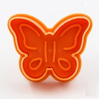 4 Pcs mignon bricolage en plastique cuisson plongeur faire presse oeuf lapin papillon de pâques cookie cutters