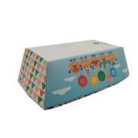 Boîte de plateau de nourriture de bateau en papier de qualité alimentaire 100% biodégradable à emporter avec logo personnalisé pour Kisd