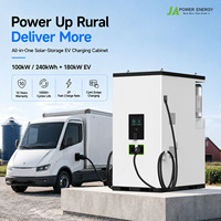 Système de stockage d'énergie de suppression des pics de consommation 100KW 240KWH JApowe tout-en-un avec onduleur hybride Solis et chargeur rapide DC 180KW