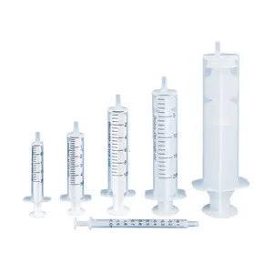 Hoge Kwaliteit 1Ml 2Ml 5Ml 10Ml, 20Ml Plastic Tweedelige Wegwerpspuit Met Naald