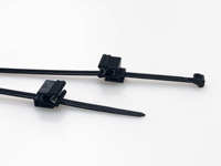 Vente en gros 2 pièces attaches de fixation de câble pour panneau de 1 à 3mm, à l'intérieur dentelé, diamètre du faisceau 4-50mm