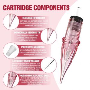 Oem/ODM nhà máy Tùy chỉnh hình xăm lông mày hairstroke Hộp mực phổ kim khả năng phục hồi cao Lip Blush kim - Product Image 4