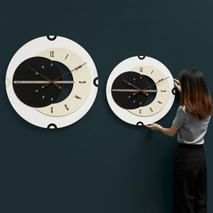 Modern Minimalist <b>Wall</b> <b>Clock</b> Round <b>Silent</b> Battery Powered Living Room Decorative <b>Clock</b> - Product Image 1