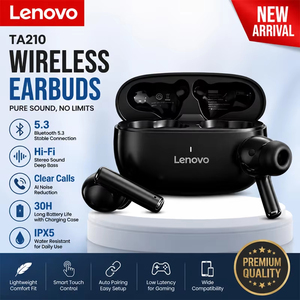 หูฟัง Lenovo <span class=keywords><strong>TA210</strong></span> ENC ตัดเสียงรบกวน สำหรับเล่นกีฬา เล่นเกมส์ หูฟังบลูทูธไร้สาย TWS - Product Image 1