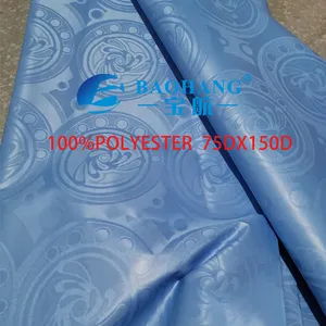 100% Polyester Dyed Damask for Africa People 75Dx150D