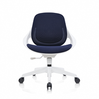 Chaise de bureau ergonomique colorée, dossier en maille respirante, chaise d'ordinateur pivotante et réglable en hauteur, chaise de travail à roulettes, pour la maison et l'étude des enfants
