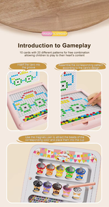 กระดานวาดภาพแม่เหล็กและเกมเขาวงกต 2 in 1 ของเล่นเสริมพัฒนาการสำหรับเด็ก ฝึกการจับคู่สี การเรียนรู้การนับ อายุ 3 4 5 6 ปี - Product Image 6