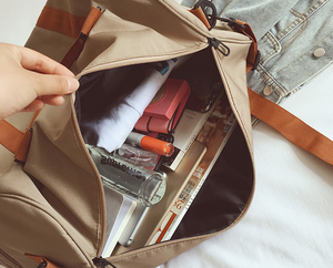 Sac de sport décontracté unisexe personnalisé avec logo fournisseur, compartiment à chaussures, idéal pour les voyages courts en extérieur - Product Image 3