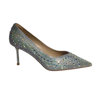 Chaussures de mariée de luxe haut de gamme pour femme, à talons fins respirants, ornées de strass, pour l'été et l'automne