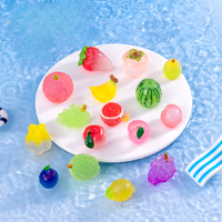 Vente en gros de sac aveugle de fruits lumineux de simulation de nourriture et de jeu Petit Meng Résine Petit Ornement