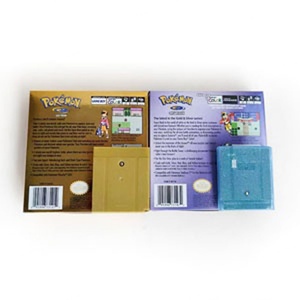 New Design 7 Colors Top Quality Gold Crystal Version Holographic Metallic Foil Finish <b>Game</b> Box for Gbc - Product Image 5