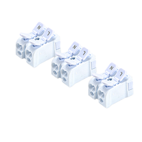 Bornier à connexion rapide à 2 pôles avec connexion à double fil pour le câblage 2.5mm2