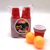 Gelas Minum Plastik PP Sekali Pakai 2oz Grosir Warna Merah Hitam Biru Multi Warna Gelas Pesta Custom untuk Permainan Bir