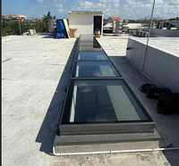 JUNYAO Factory Skylights en aluminium pour projets commerciaux, modèles Crescent Evening Glow, City Lit, Night Breeze, Urban, conformes aux normes NFRC CE AS2047