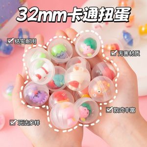 Juguetes Gashapon transparentes, figuras en cápsula de plástico de 32mm para niños de 3 a 6 años, personajes de Anime, forma esférica, en caja - Product Image 5