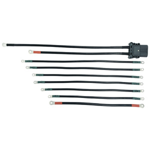 Kabel Sambung Positif Negatif Baterai Forklift Arus Besar Kustom, Konduktor Aluminium Berisolasi PVC 12V Untuk Penggunaan Otomotif - Product Image 6