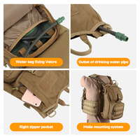 Sac à dos tactique léger en nylon 10L, vente en gros d'usine, sac à dos de voyage en plein air, sac d'hydratation