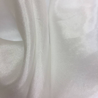 Tissu Pongee de Soie 100% Naturelle Blanc Blanchi Lisse de Haute Qualité Standard pour Écharpe Confortable et Dessin Manuel DIY