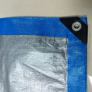 Pe Bâche 100% Étanche Haute Qualité Couverture De Camion Cargo Cover Pe Bâche En <span class=keywords><strong>Plastique</strong></span> Fabricant Bleu Blanc Bâche Feuille Prix - Product Image 4