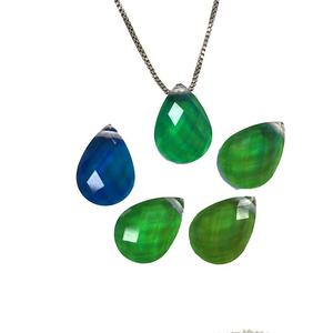 Türkiye pazarı sıcak satış renk değişimi taş cam ruh taş Pear armut kolye - Product Image 3