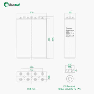 Pin Năng Lượng Mặt Trời Axit Chì Chất Lượng Cao 2 Volt 1000Ah 1500Ah 3000Ah Pin Gel Năng Lượng Mặt Trời OPzV - Product Image 2