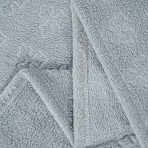 Manta ligera, mantas decorativas reversibles de lana Jacquard, manta suave cálida y acogedora para sofá cama, gris - Product Image 4
