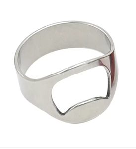 Abridor de Botellas de Cerveza de Acero Inoxidable, Abridor de Botellas con Anillo, Abridor de Cerveza para Bar, Abridor de Vino - Product Image 1